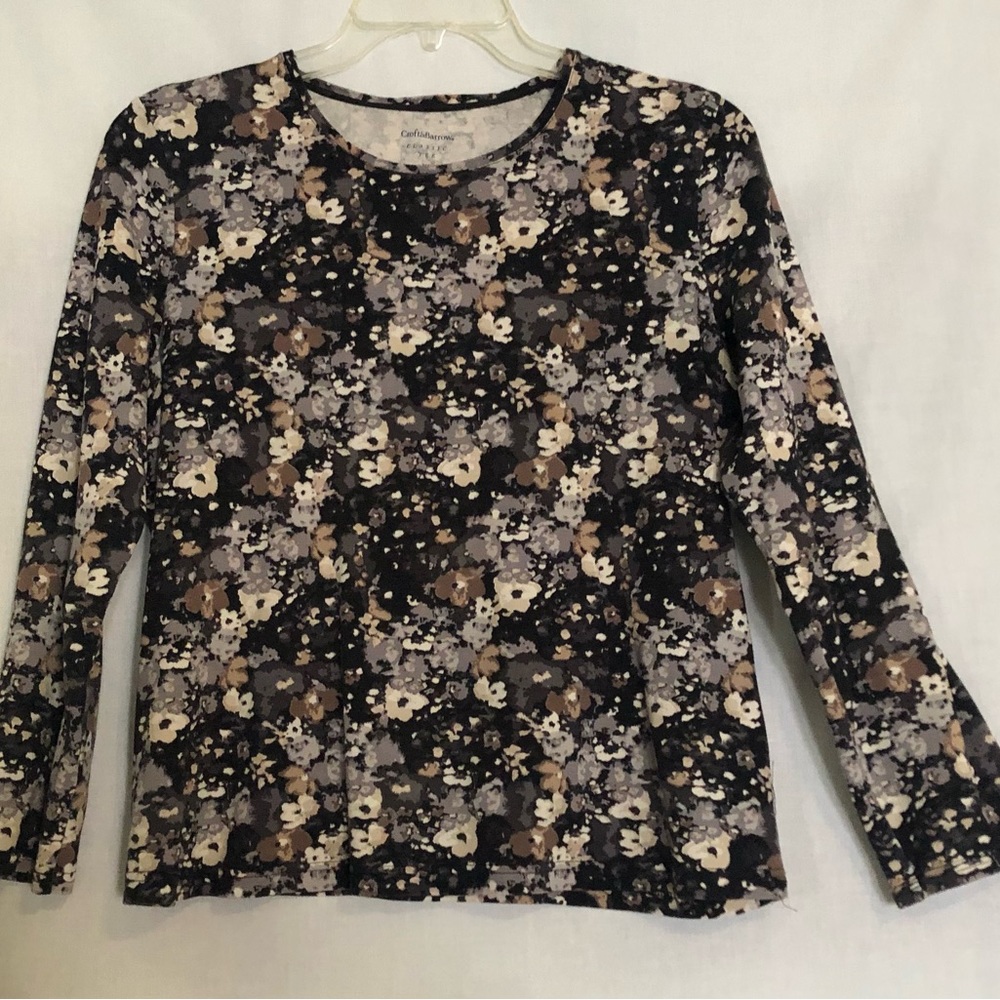 Croft and Barrow XL black and tan and white designs. 100% cotton long sleeves
